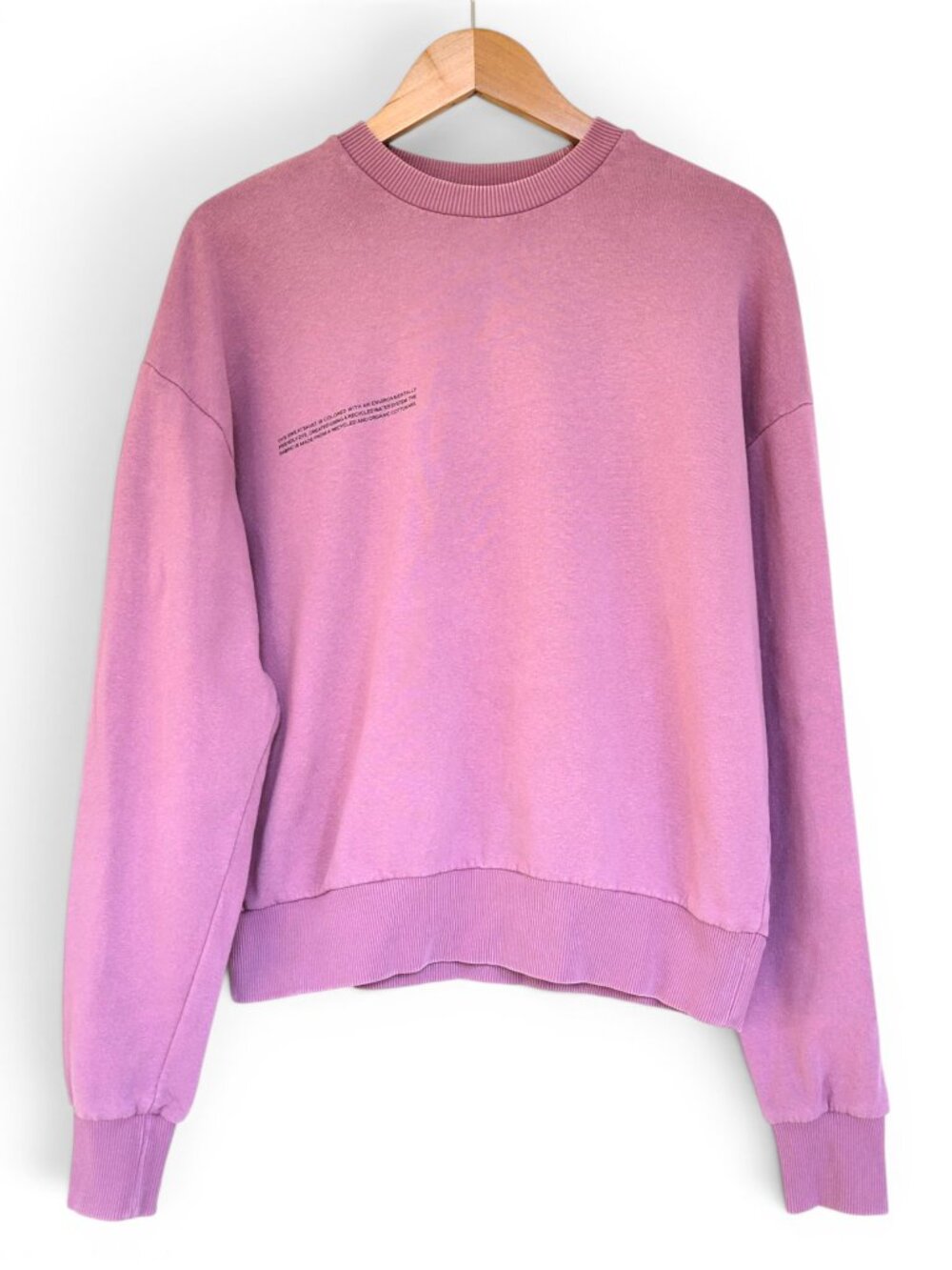 Pangaia 365 Heavyweight Organic Cotton Orchid Pink Crew Neck Sweatshirt